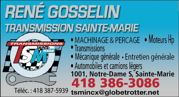 René Gosselin Transmission Sainte-Marie